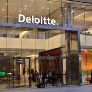 Deloitte India office building in Hyderabad