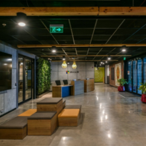 Microsoft India office interior in Hyderabad